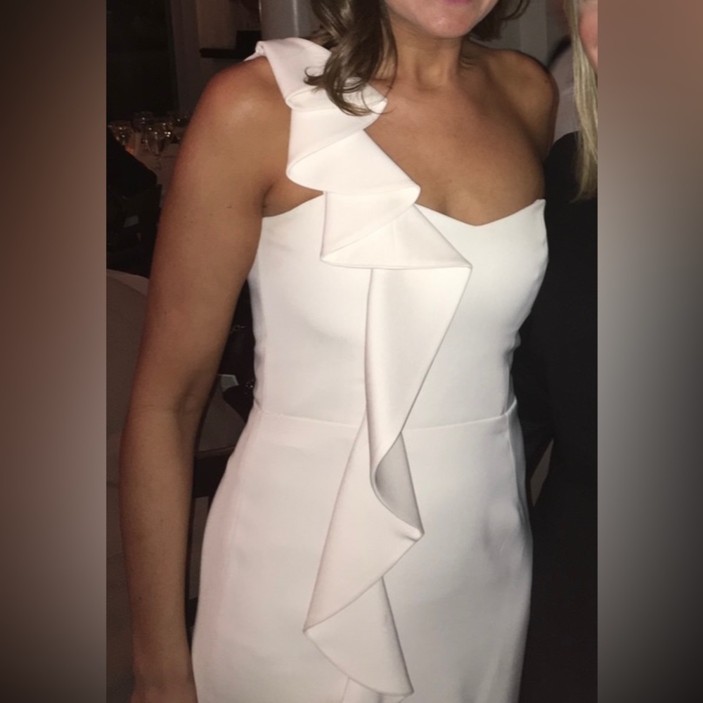 Perfect wedding rehearsal or shower dress